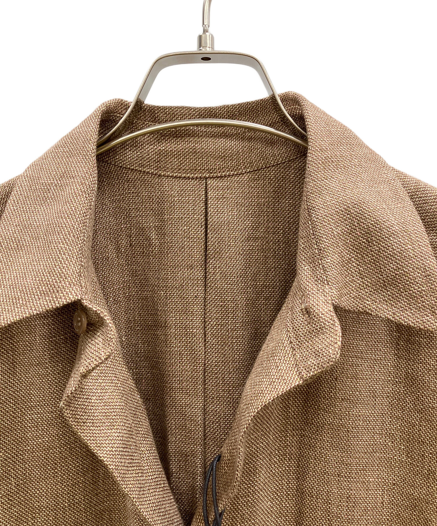 中古・古着通販】POSTELEGANT (ポステレガント) LINEN NO SLEEVE DRESS