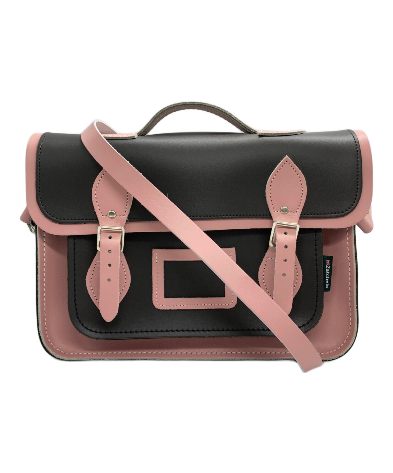 Zatchels ザッチェルズ ショルダーバッグ  茶 【古着】【中古】【送料無料】 中古・古着通販】ZATCHELS (ザッチェルズ) サッチェルショルダーバッグ