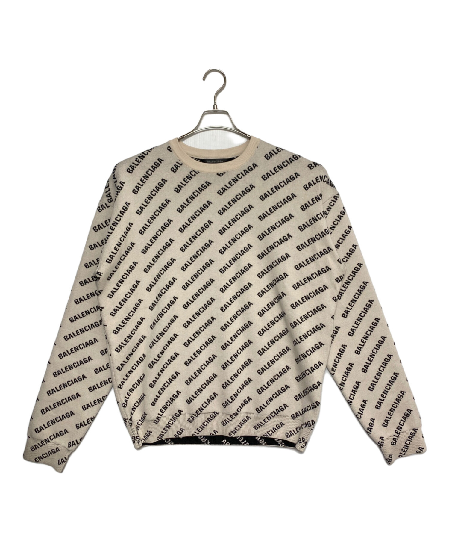 中古・古着通販】BALENCIAGA (バレンシアガ) ロゴオーバーニット 