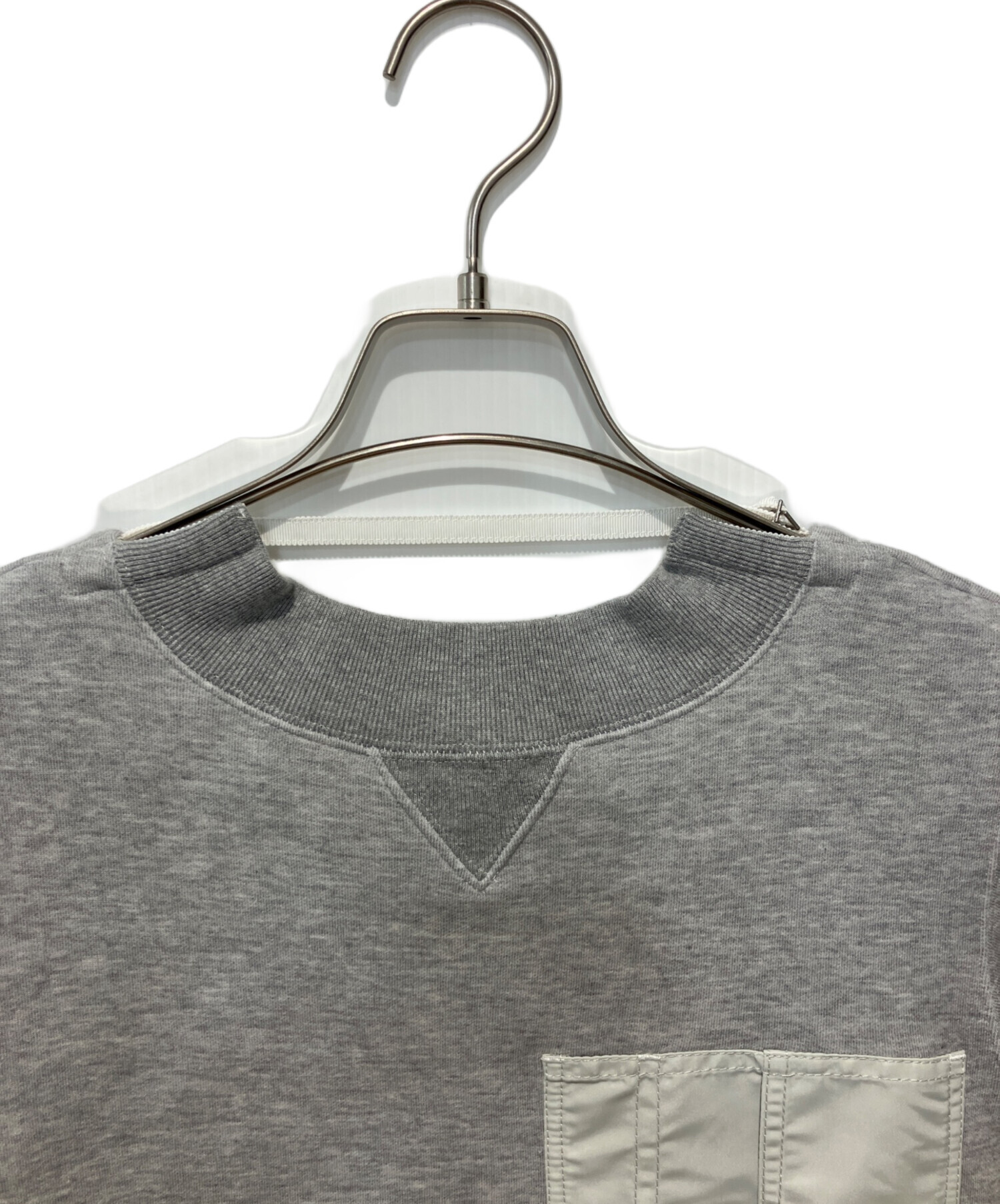 中古・古着通販】sacai (サカイ) sponge sweat dress グレー サイズ:1