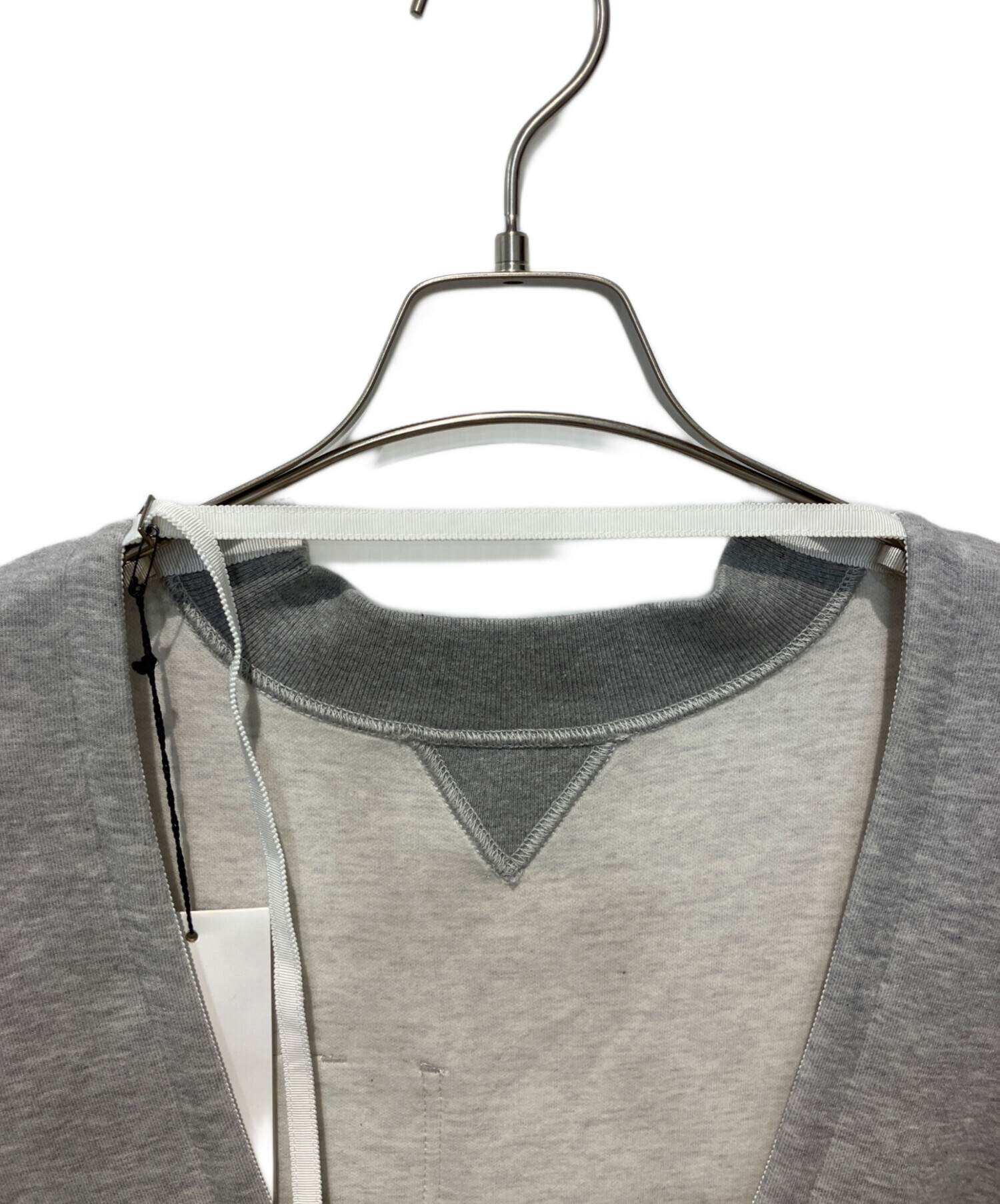 中古・古着通販】sacai (サカイ) sponge sweat dress グレー サイズ:1