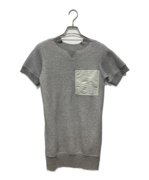中古・古着通販】sacai (サカイ) sponge sweat dress グレー サイズ:1