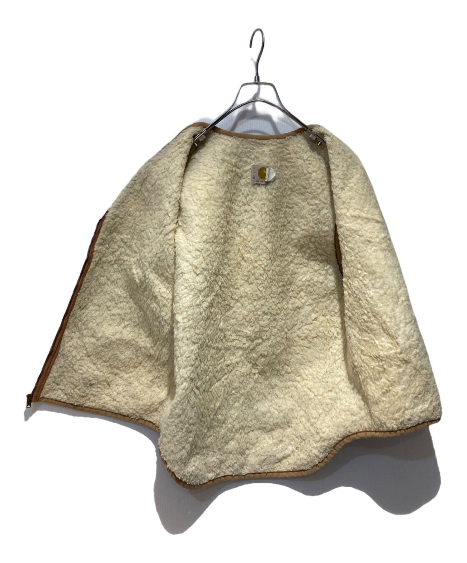 中古・古着通販】CarHartt (カーハート) ダックボアベスト ブラウン