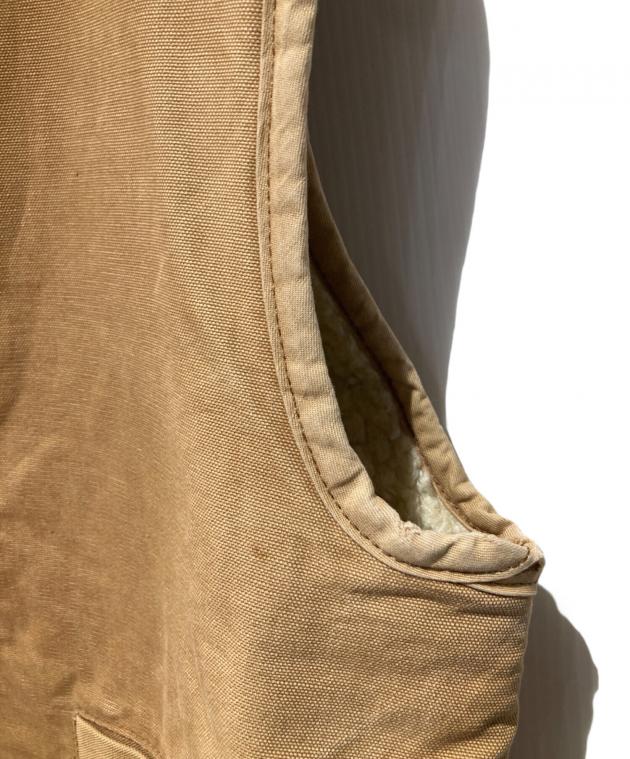 中古・古着通販】CarHartt (カーハート) ダックボアベスト ブラウン