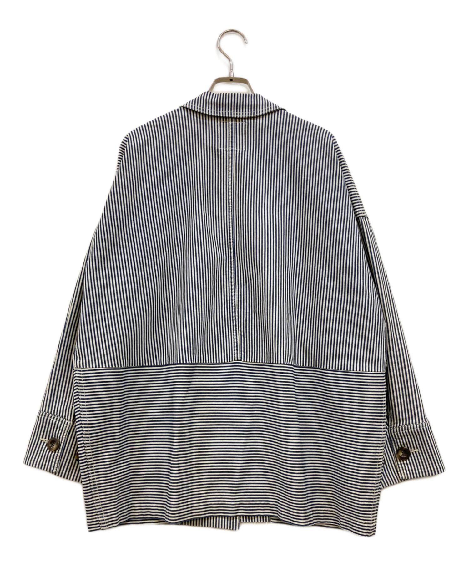 中古・古着通販】CLANE (クラネ) WORK OVER JACKET ブルー サイズ:1