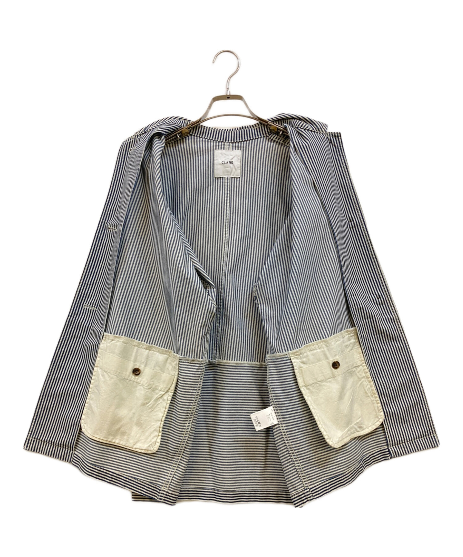 中古・古着通販】CLANE (クラネ) WORK OVER JACKET ブルー サイズ:1