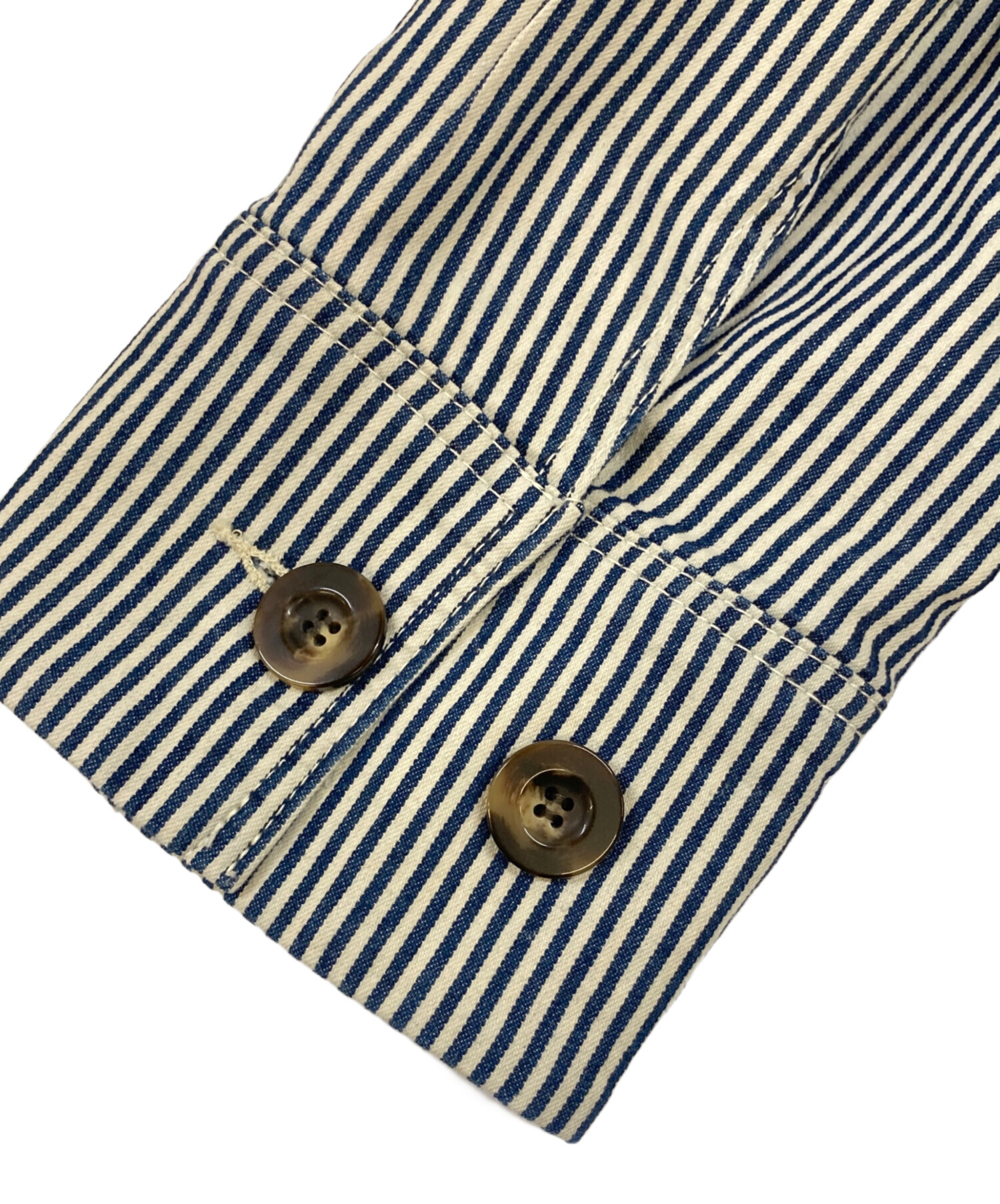 中古・古着通販】CLANE (クラネ) WORK OVER JACKET ブルー サイズ:1