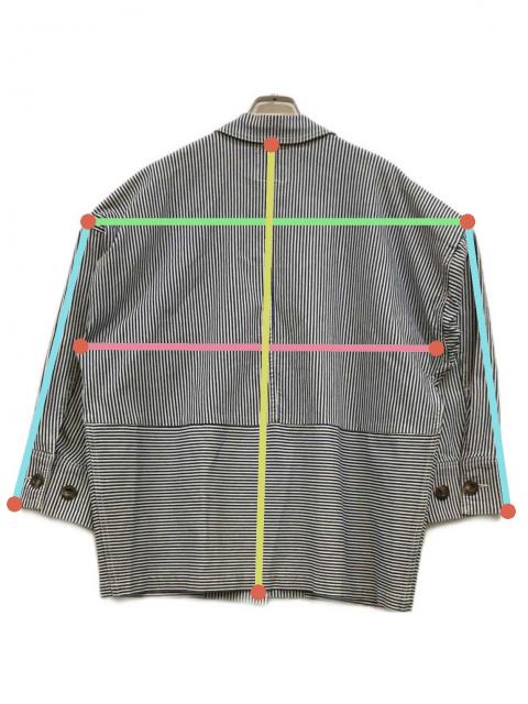 中古・古着通販】CLANE (クラネ) WORK OVER JACKET ブルー サイズ:1
