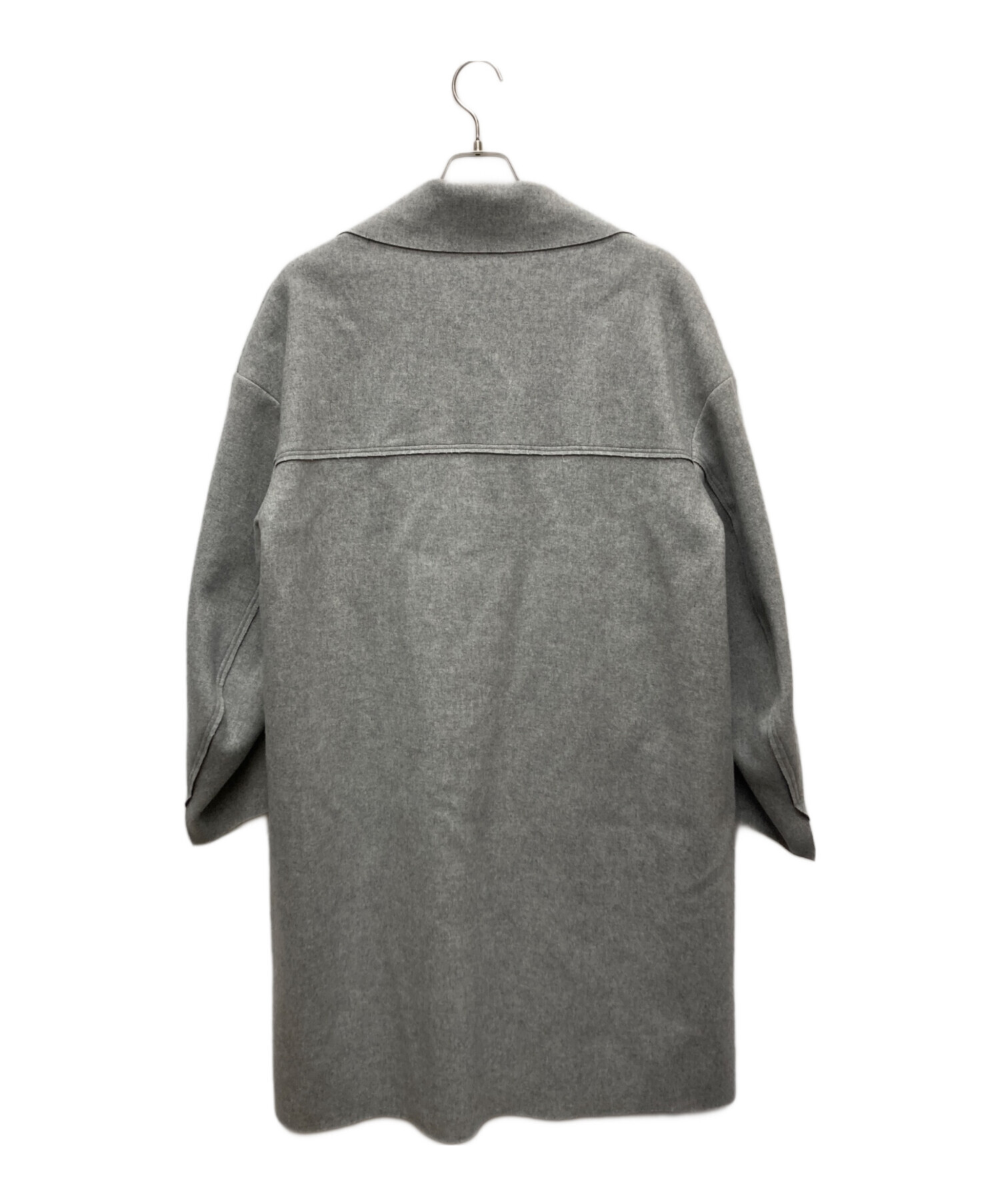 中古・古着通販】ETHOSENS (エトセンス) Cut off coat グレー サイズ