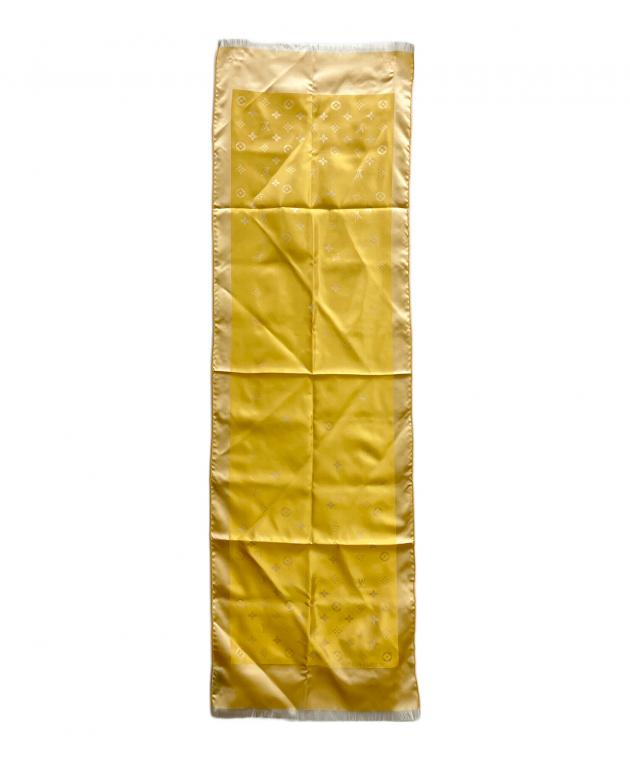 Louis Vuitton シルク ゴールド スカーフ 中古・古着通販】LOUIS VUITTON (ルイ ヴィトン) シルクスカーフ