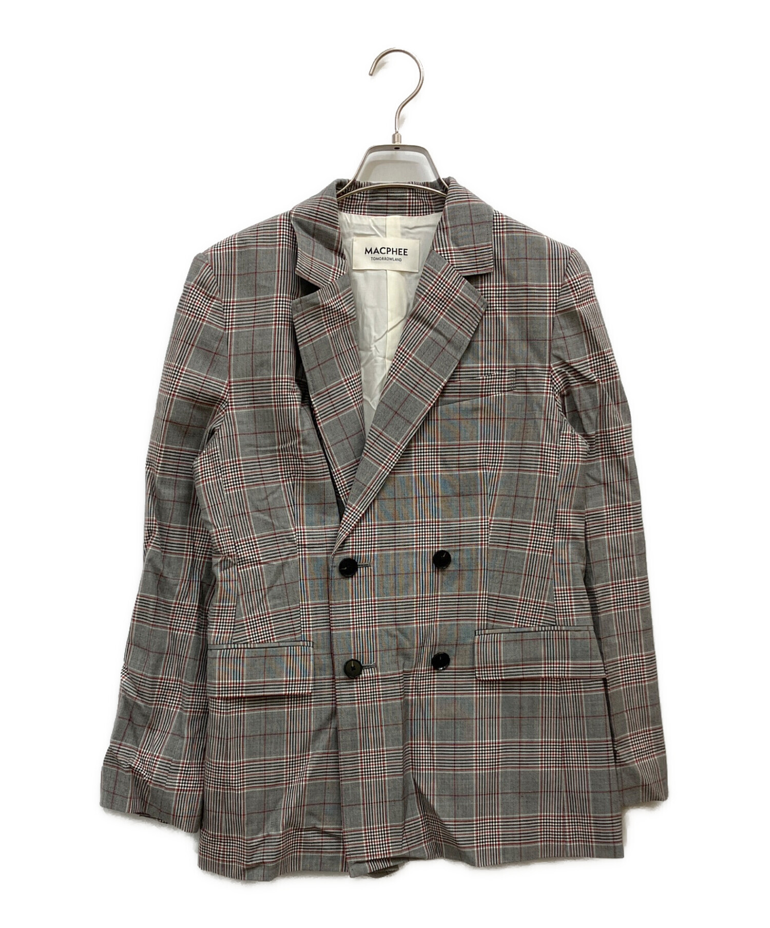 中古・古着通販】MACPHEE (マカフィー) ライトウールチェックダブル 