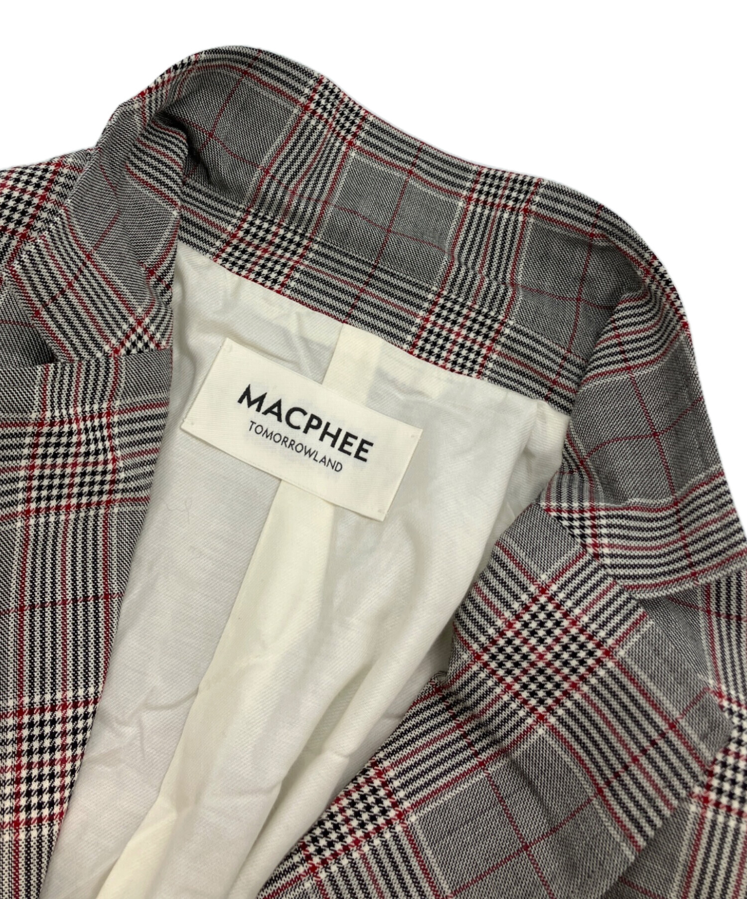 中古・古着通販】MACPHEE (マカフィー) ライトウールチェックダブル 
