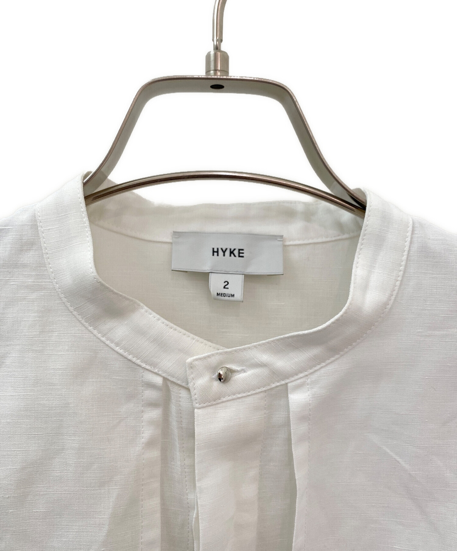 HYKE ハイク ブラウス M 白 【古着】【中古】【送料無料】 HYKE - HYKE ハイク ブラウス M 白 【古着】【中古】【送料無料】の
