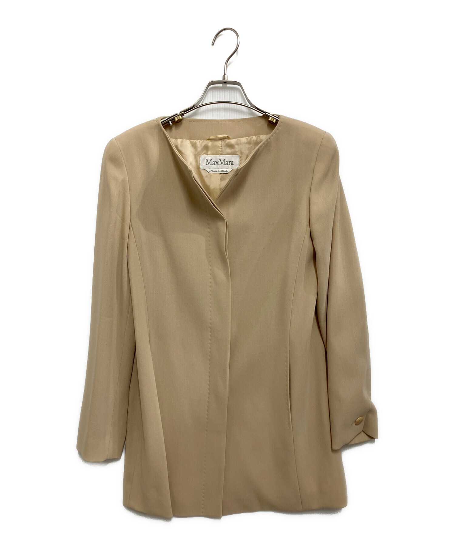 Max Mara マックスマーラ カジュアルシャツ M ベージュ 【古着】【中古】【送料無料】 中古・古着通販】WEEKEND Max Mara (ウィークエンド マックスマーラ