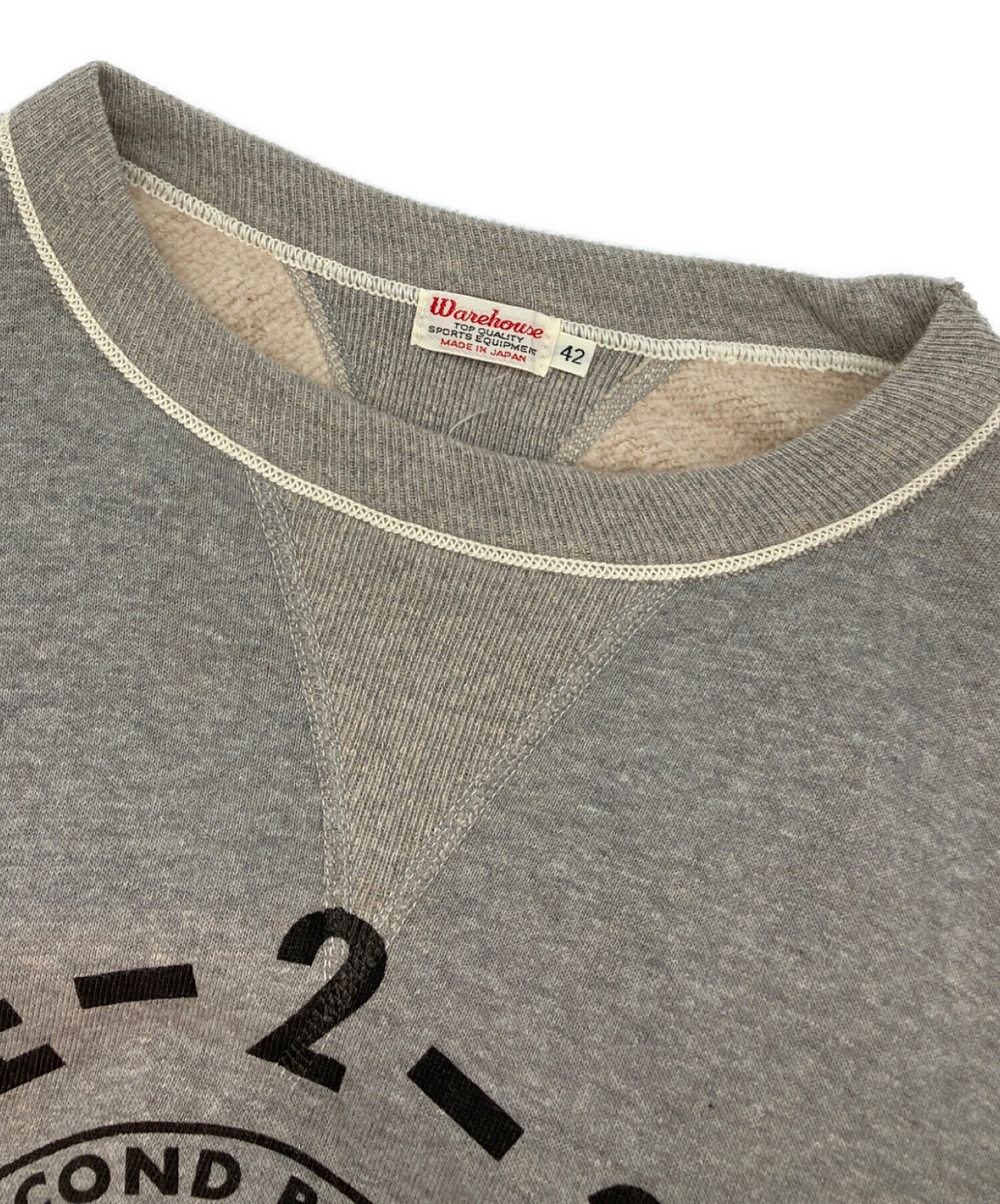 中古・古着通販】WAREHOUSE (ウエアハウス) クルーネックプリント