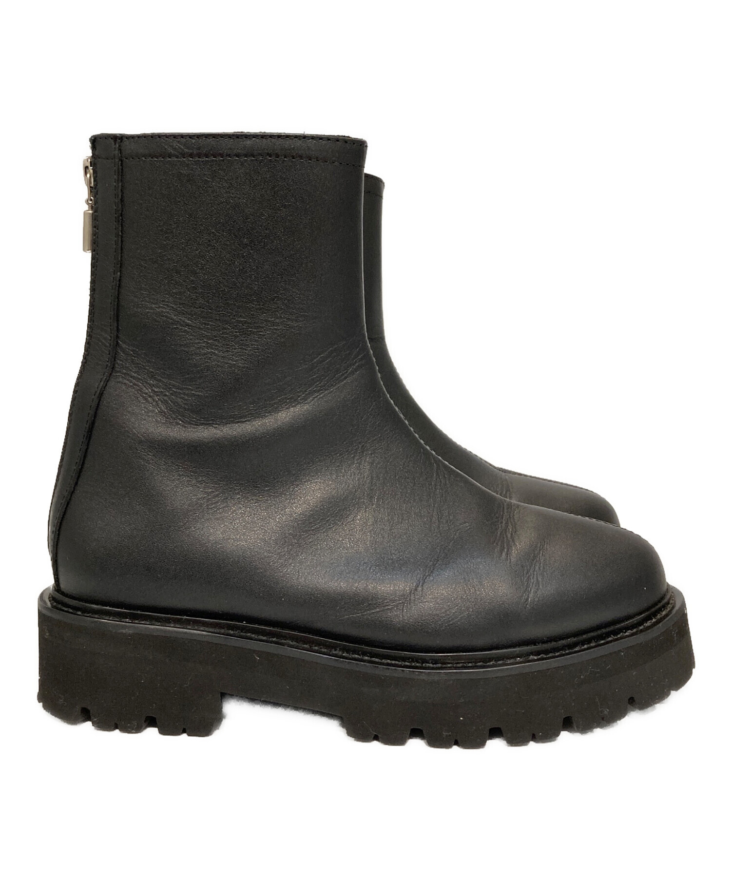 中古・古着通販】Caminando (カミナンド) BACK ZIP BOOTS ブラック
