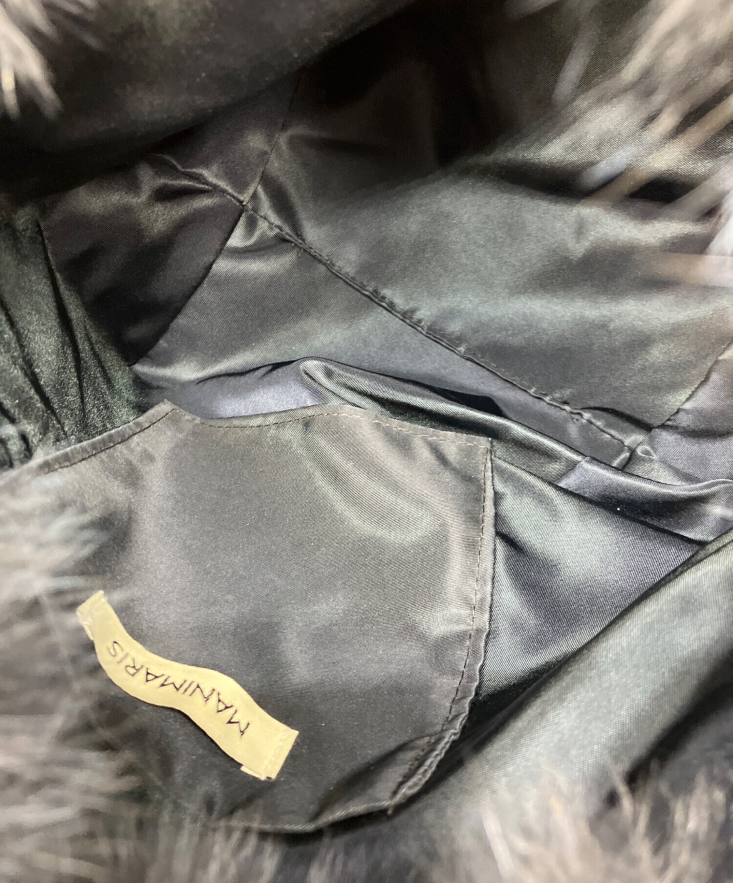 中古・古着通販】manimaris (マニマリス) ファー付ショルダーバッグ