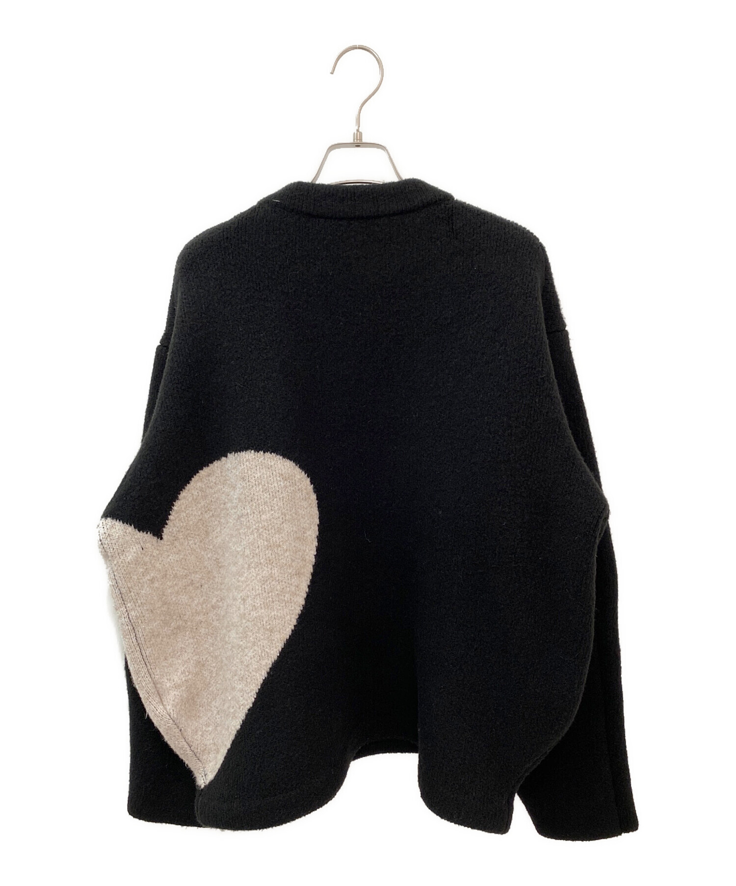 中古・古着通販】NKNIT (ンニット) pattern knit NKNIT ブラック