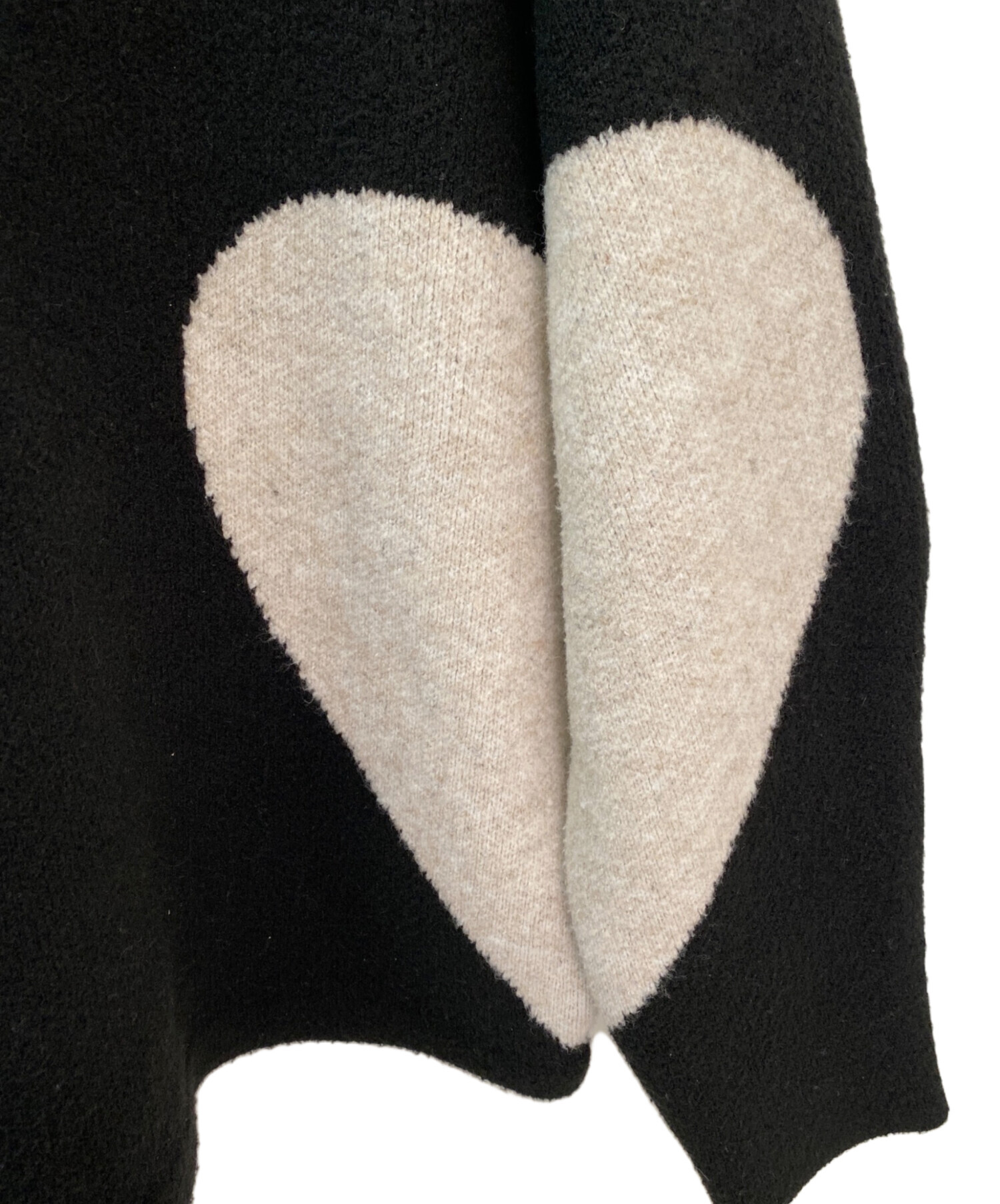 中古・古着通販】NKNIT (ンニット) pattern knit NKNIT ブラック