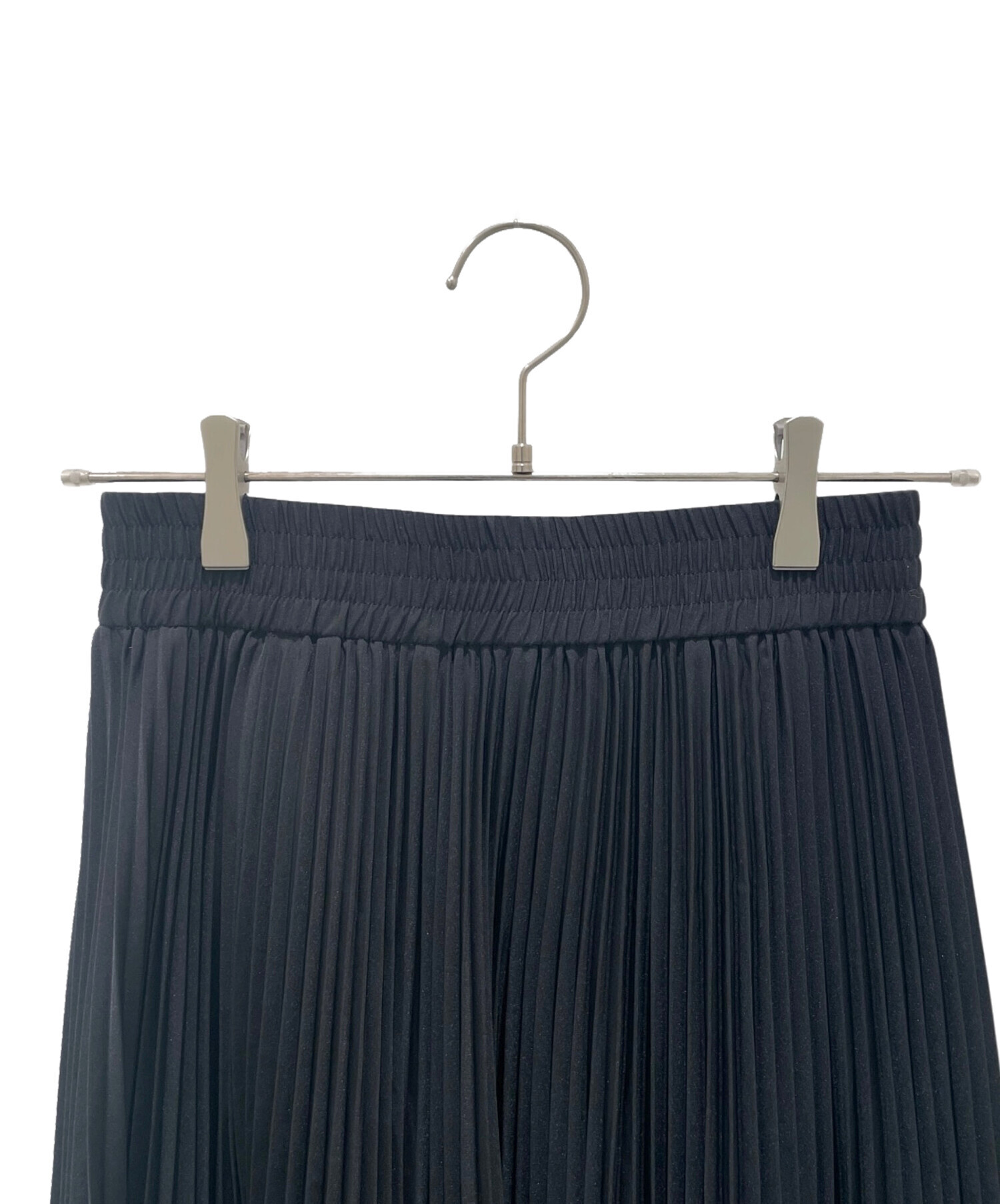 中古・古着通販】HYKE (ハイク) TAFFETA×FAUX LEATHER PLEATED SKIRT