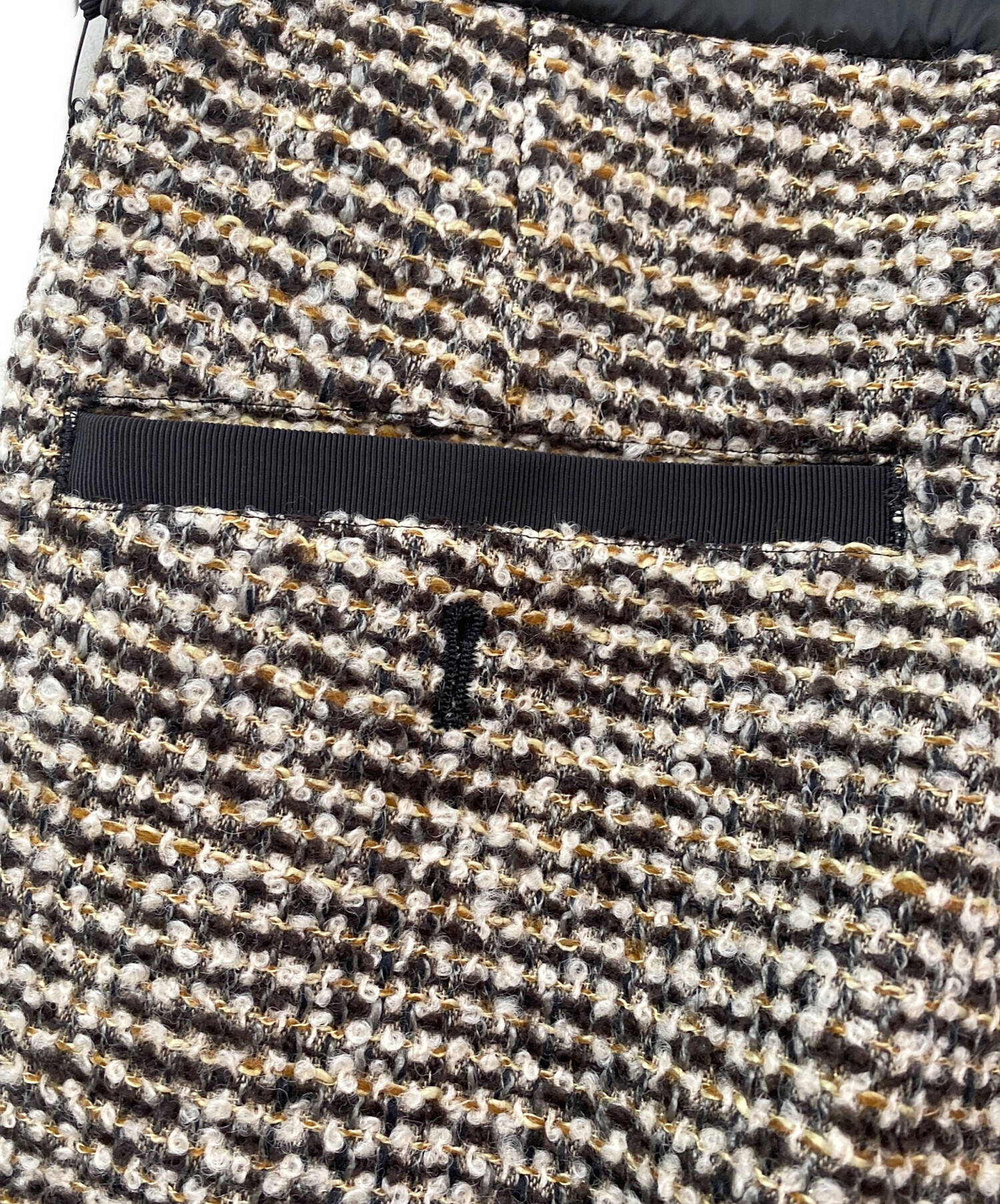 中古・古着通販】sacai (サカイ) ワイドレッグツイードパンツ ベージュ 中古・古着通販】sacai (サカイ) ワイドレッグツイードパンツ ベージュ