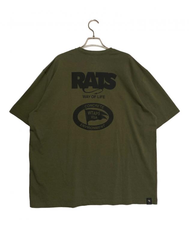 WTAPSダブルタップス/バナーTシャツ両面ロゴ/やや肉厚/Olive Drab 中古・古着通販】WTAPS (ダブルタップス) RATS (ラッツ) WAY OF LIFE