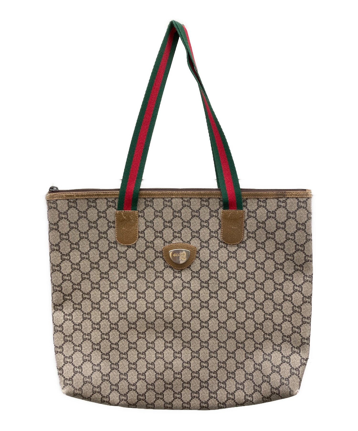 中古・古着通販】GUCCI PLUS (グッチ プラス) トートバッグ ベージュ