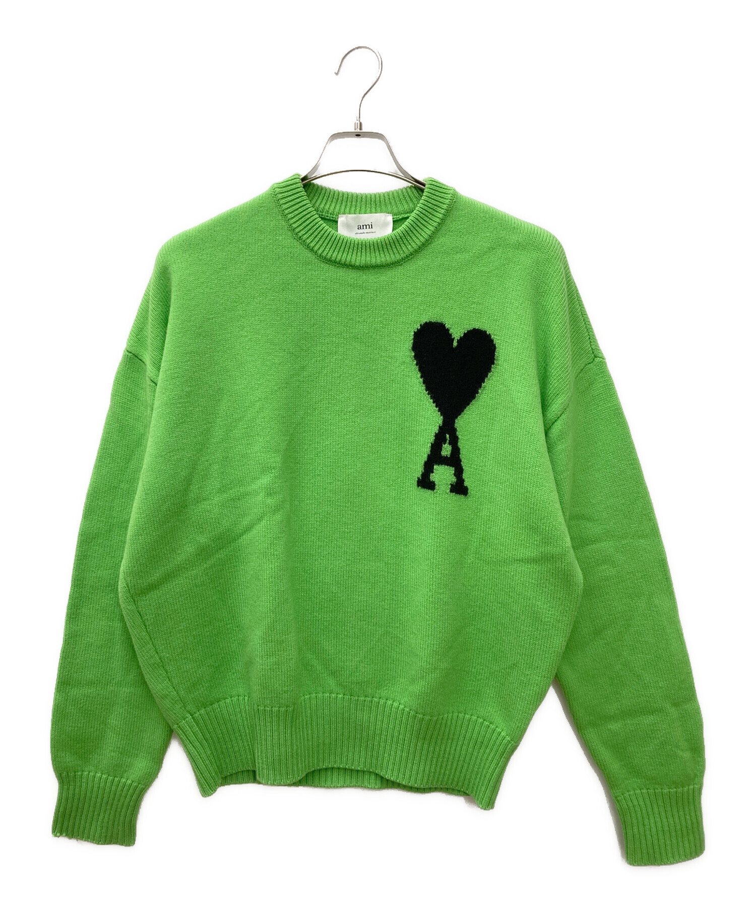 中古・古着通販】ami (アミ) ハートロゴクルーネックセーター UKS002