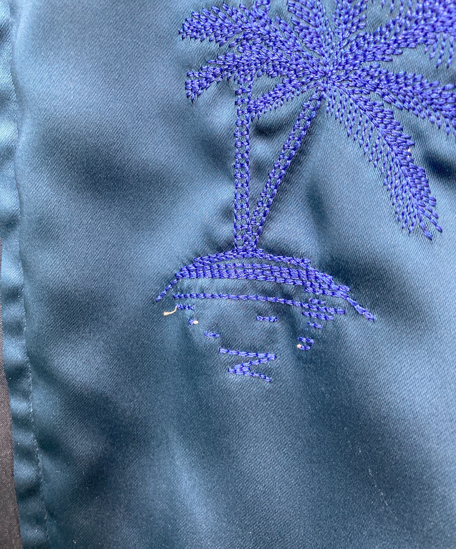 中古・古着通販】stussy (ステューシー) スカジャン ブルー サイズ