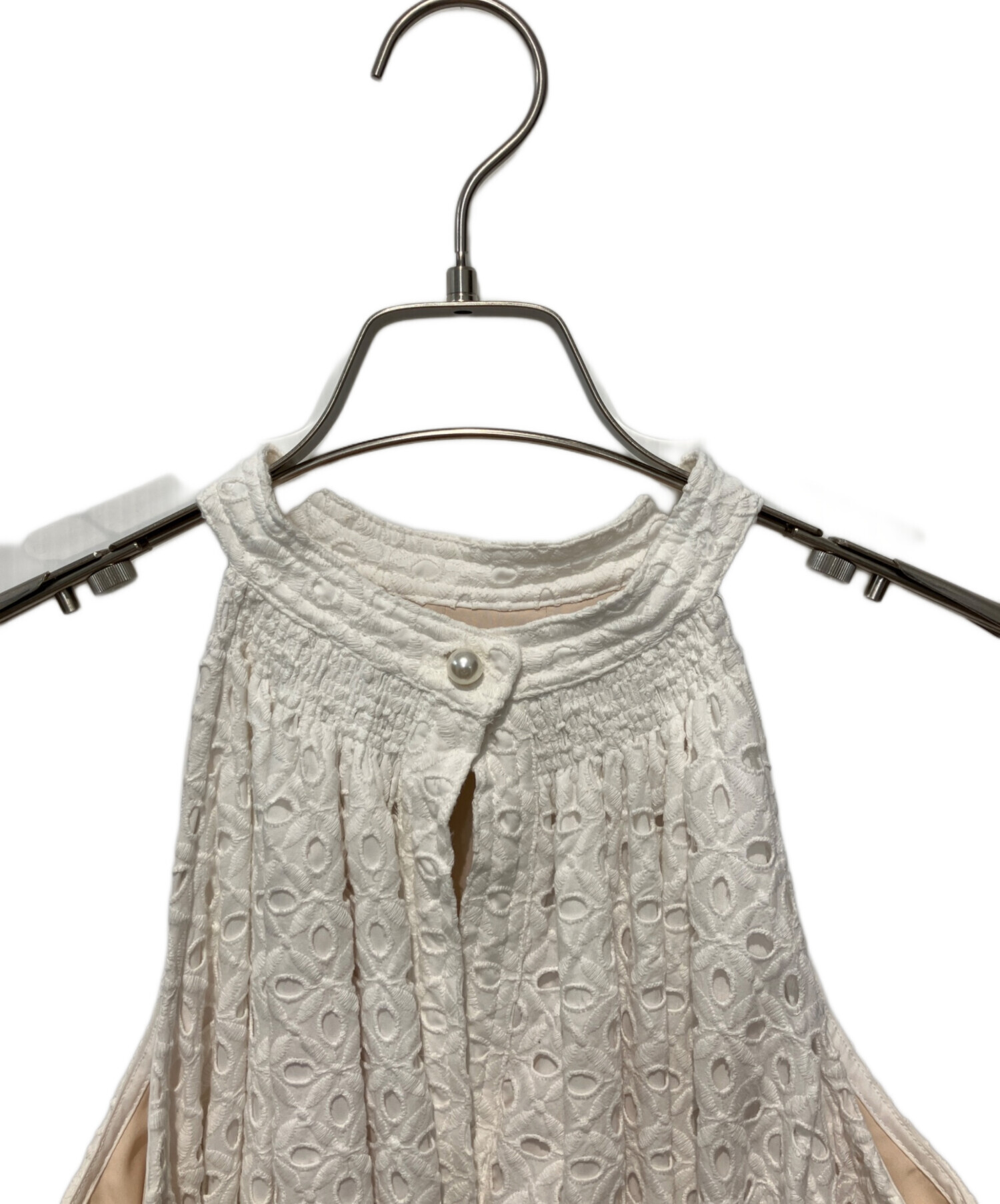 中古・古着通販】ERADIE (エラディエ) Cotton lace halterneck one 
