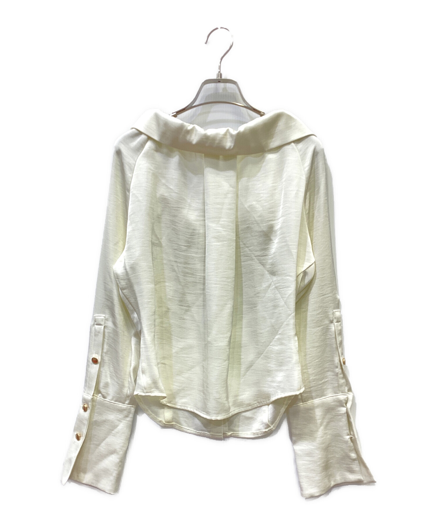 中古・古着通販】polaura (ポロ―ラ) ボウタイmany wayオフショルサテン 