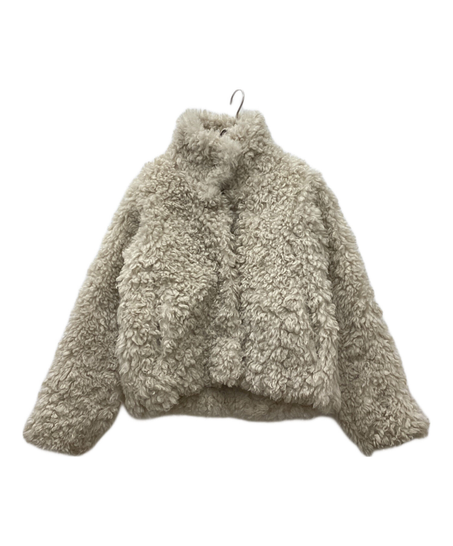 中古・古着通販】OHOTORO (オオトロ) lather fur jacket アイボリー