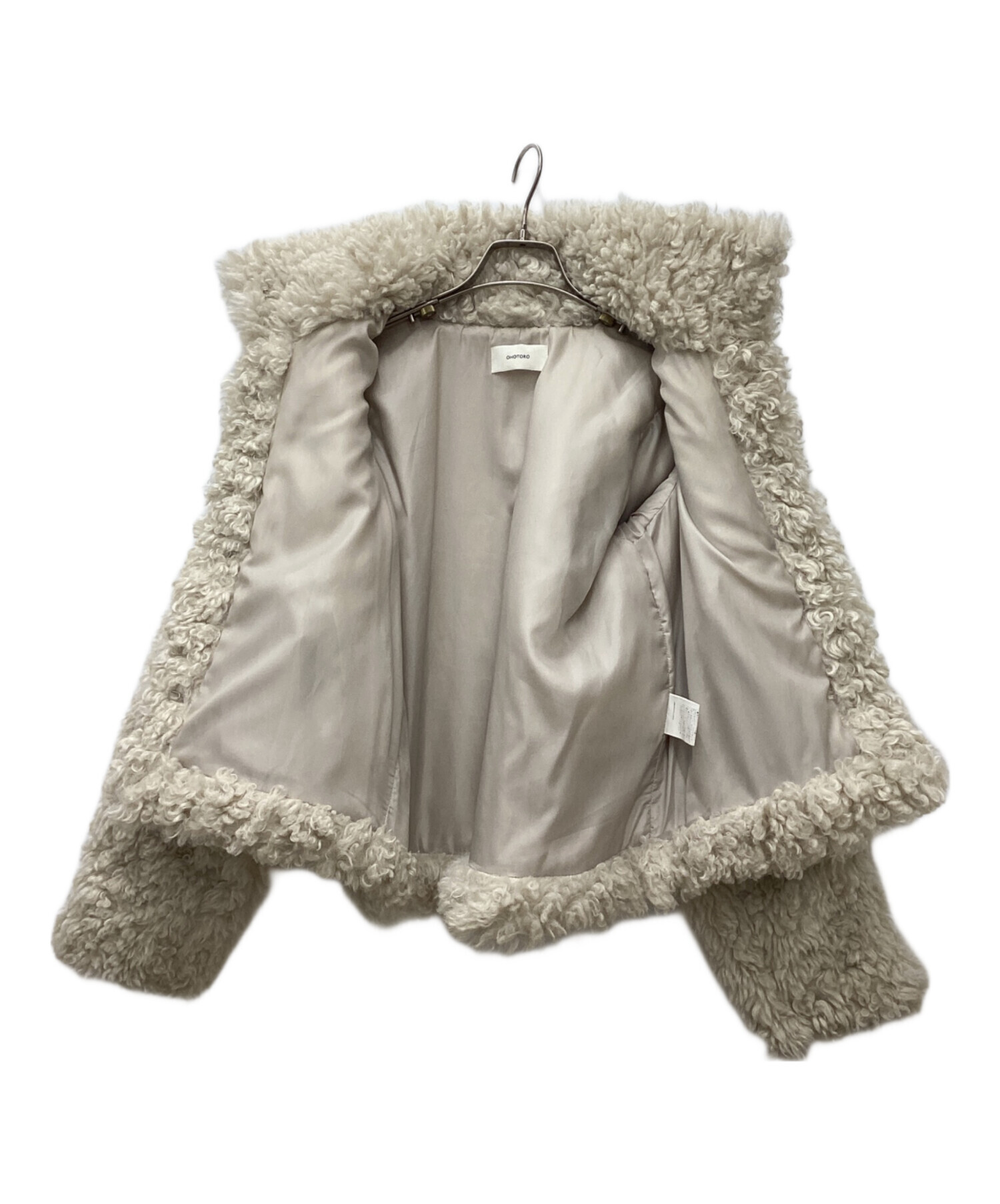 中古・古着通販】OHOTORO (オオトロ) lather fur jacket アイボリー 