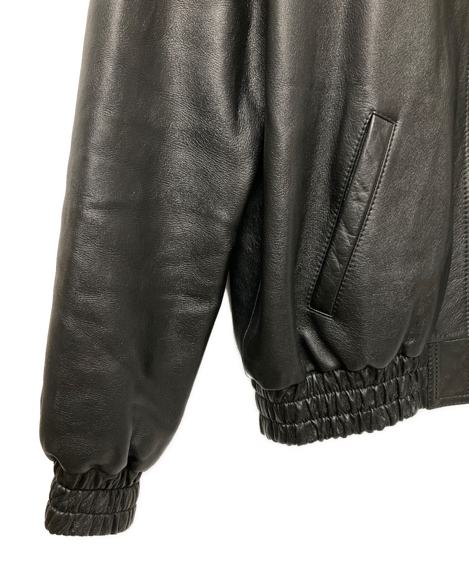 【Mars 】 CELINE セリーヌ レザージャケット 黒 ブラック 中古・古着通販】CELINE (セリーヌ) レザージャケット 2EB53280D