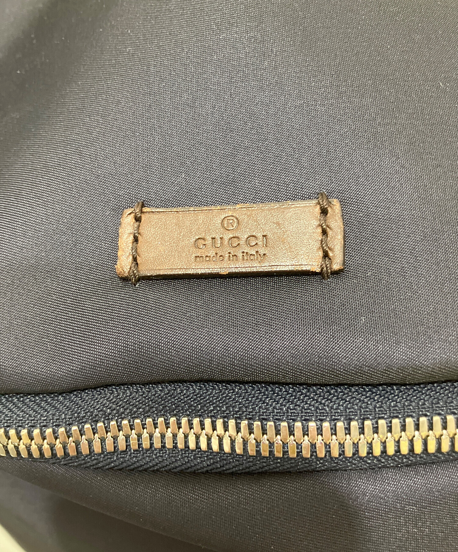 中古・古着通販】GUCCI (グッチ) バックパック ネイビー×グレー
