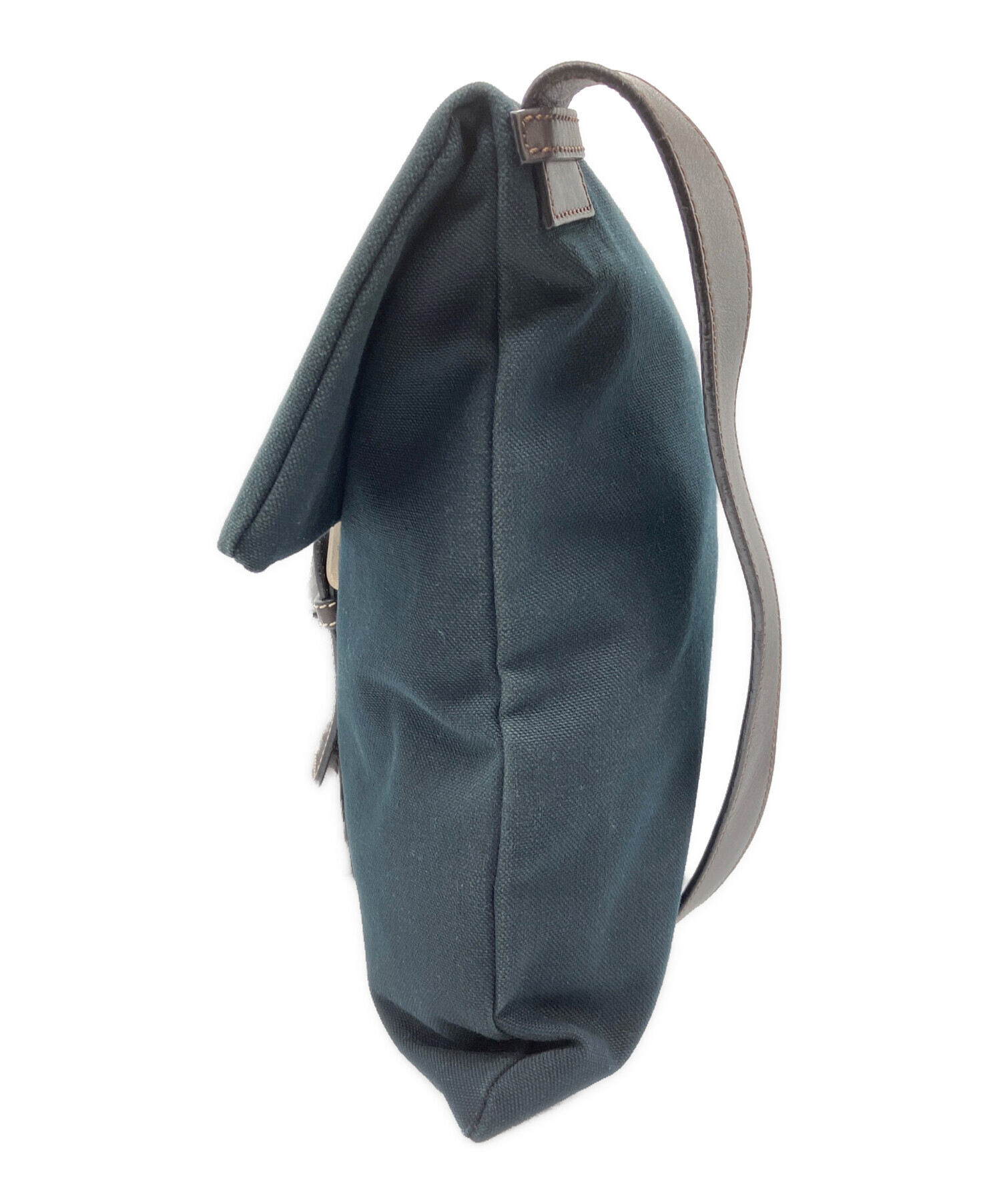 中古・古着通販】LOEWE (ロエベ) キャンバスショルダーバッグ ネイビー