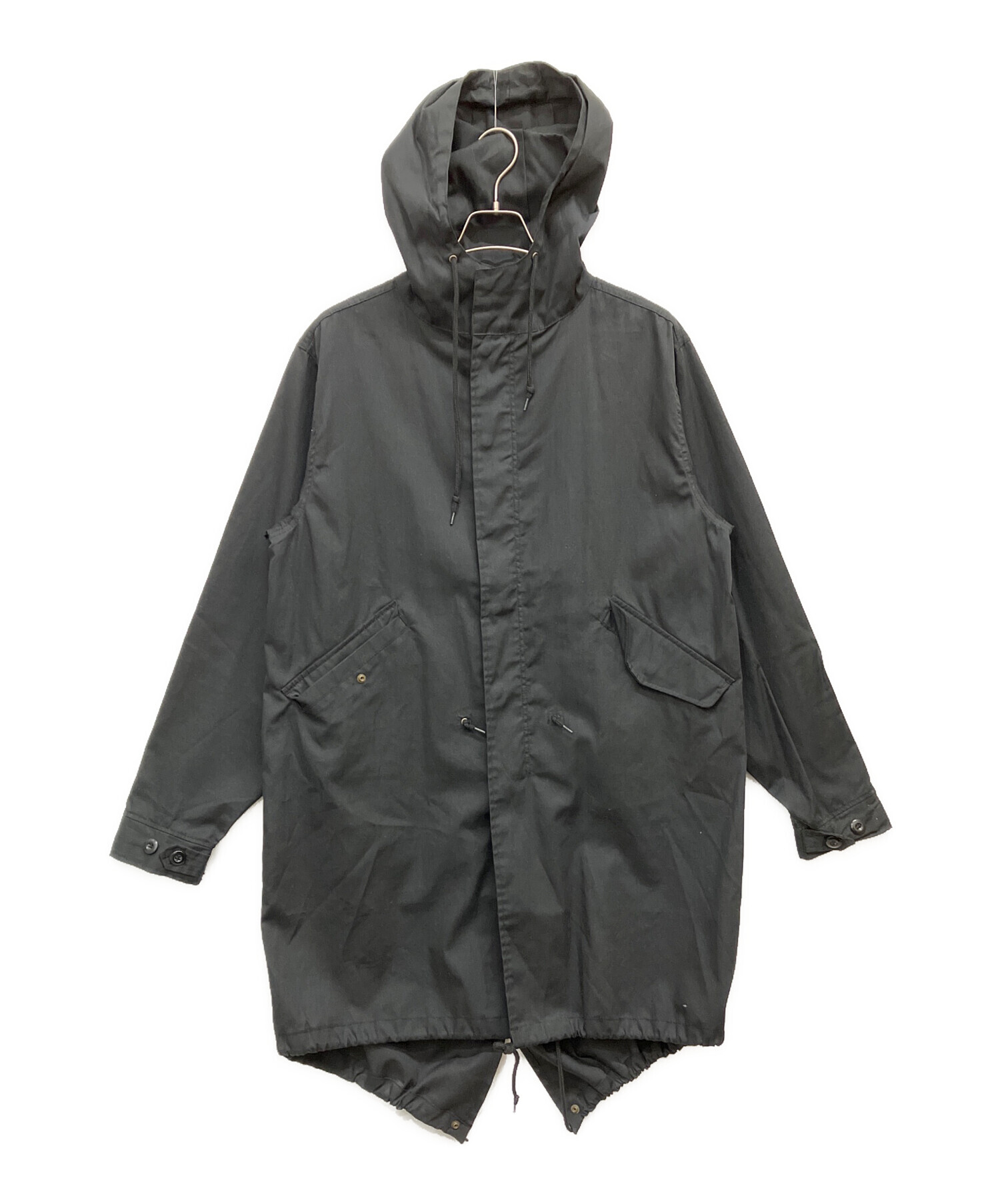 中古・古着通販】MOLTEMANI (モルテマニ) モッズコート ブラック