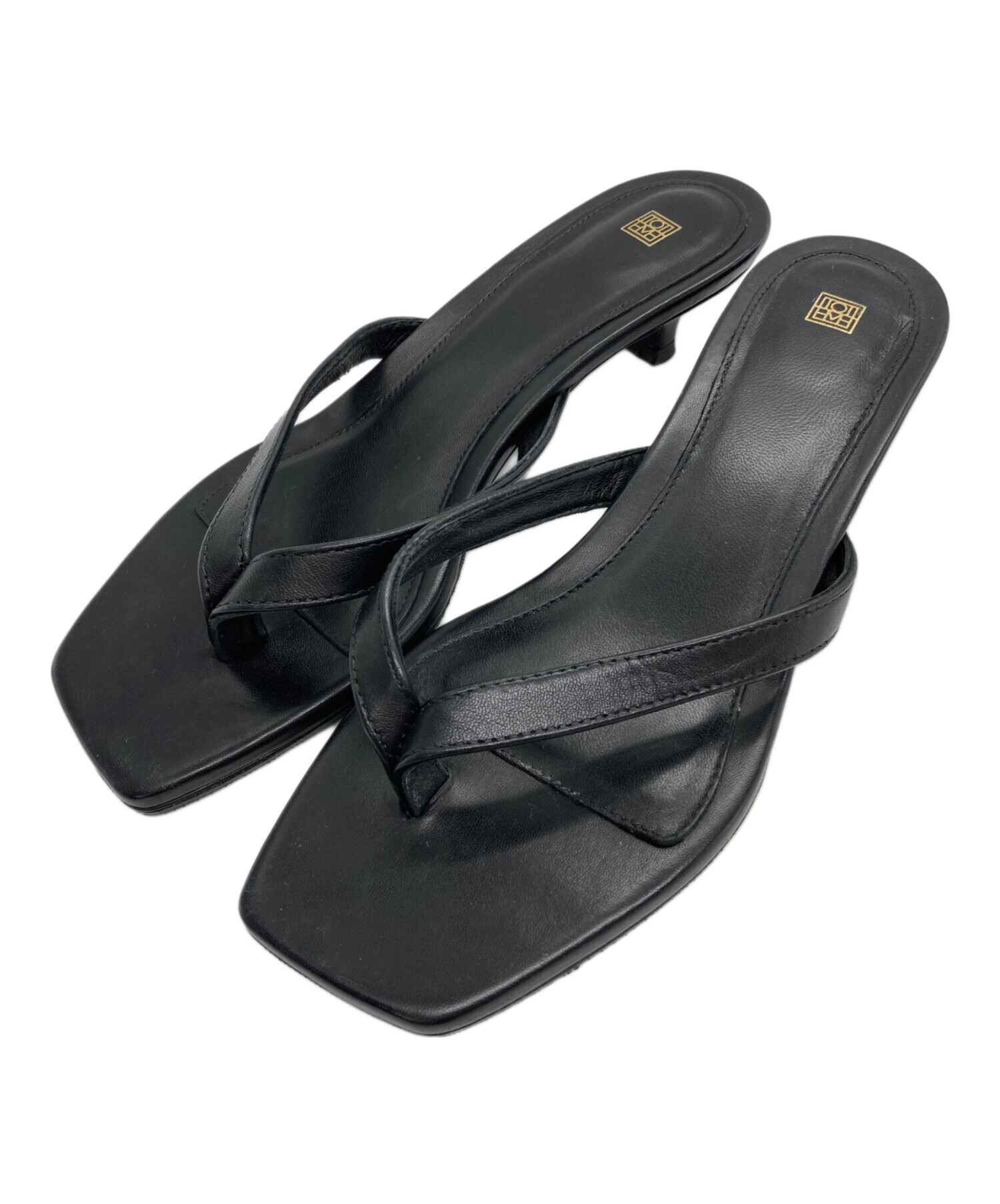 中古・古着通販】toteme (トーテム) THE FLIP FLOP HEEL ブラック
