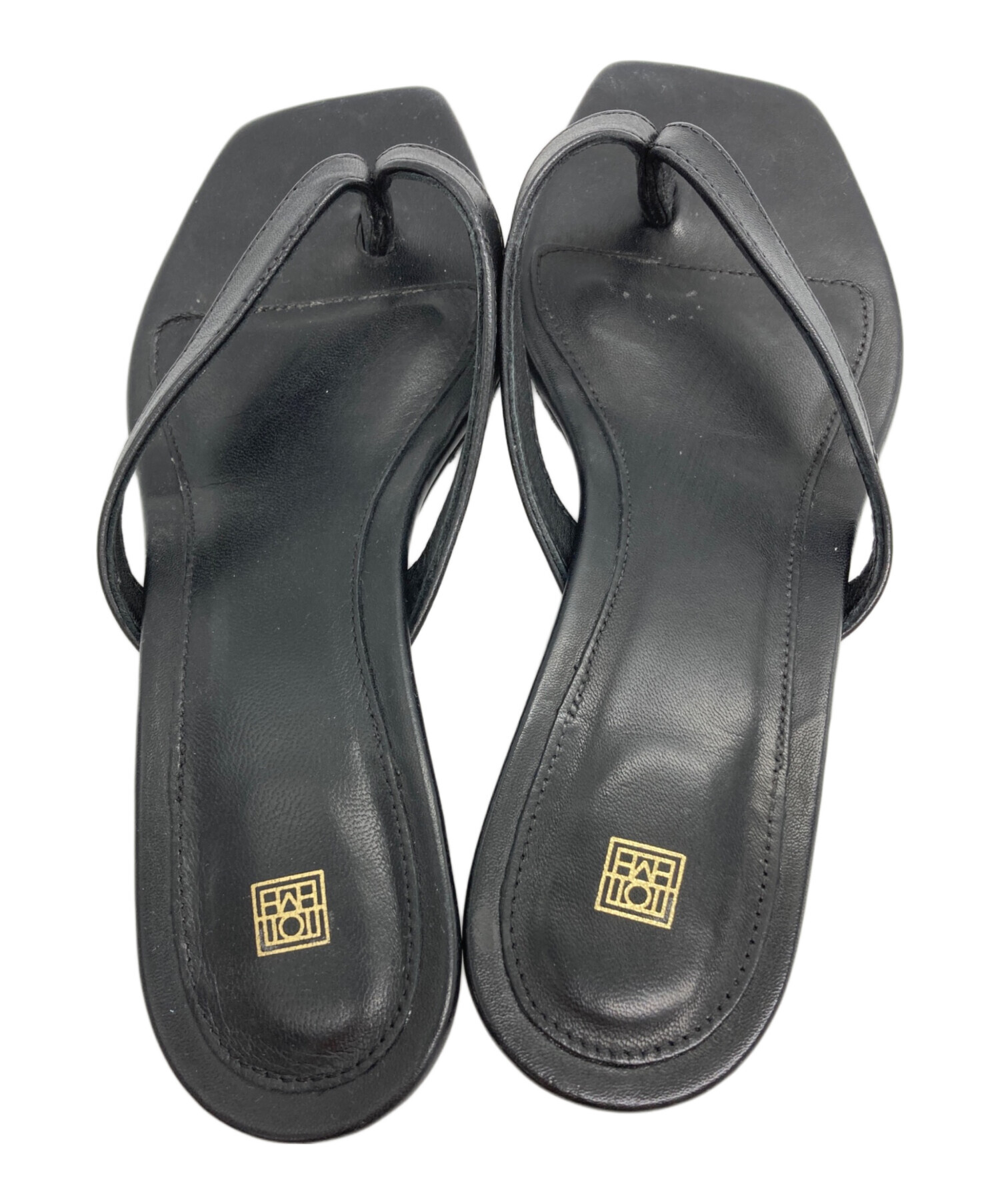 中古・古着通販】toteme (トーテム) THE FLIP FLOP HEEL ブラック