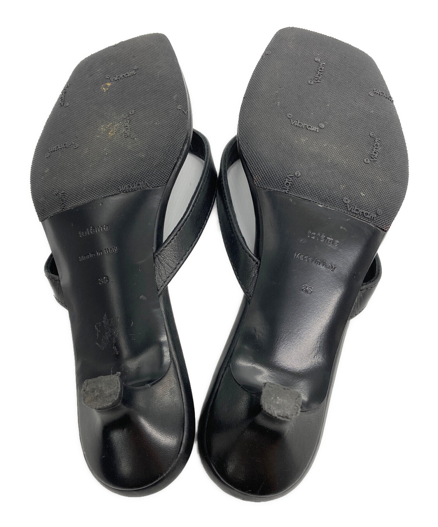 中古・古着通販】toteme (トーテム) THE FLIP FLOP HEEL ブラック