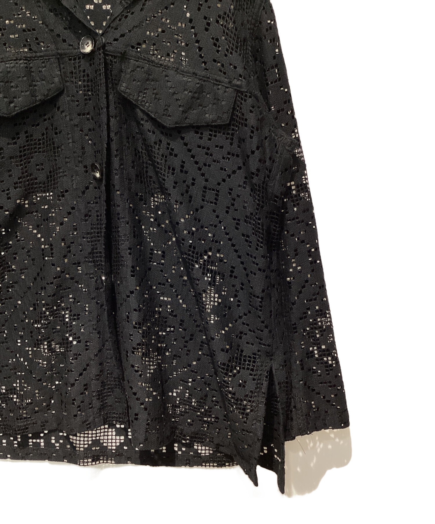 中古・古着通販】AKIRA NAKA (アキラナカ) Roberta lace JK ブラック