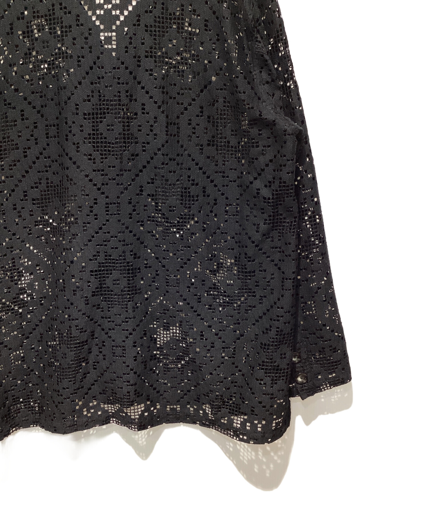 中古・古着通販】AKIRA NAKA (アキラナカ) Roberta lace JK ブラック