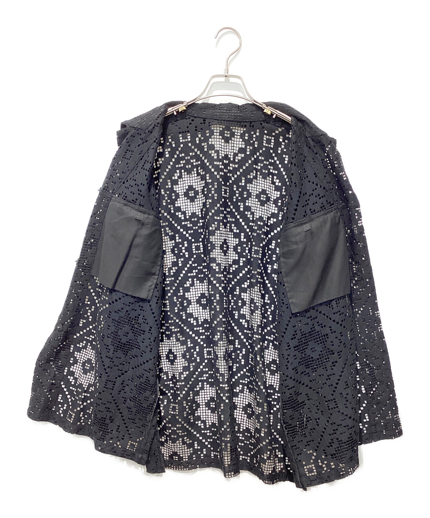 中古・古着通販】AKIRA NAKA (アキラナカ) Roberta lace JK ブラック