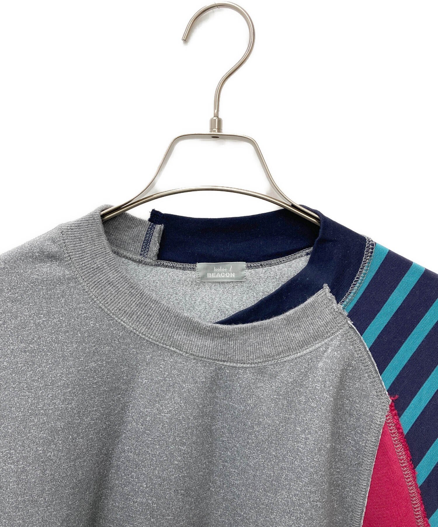 中古・古着通販】kolor/BEACON (カラービーコン) ドッキングSWEAT