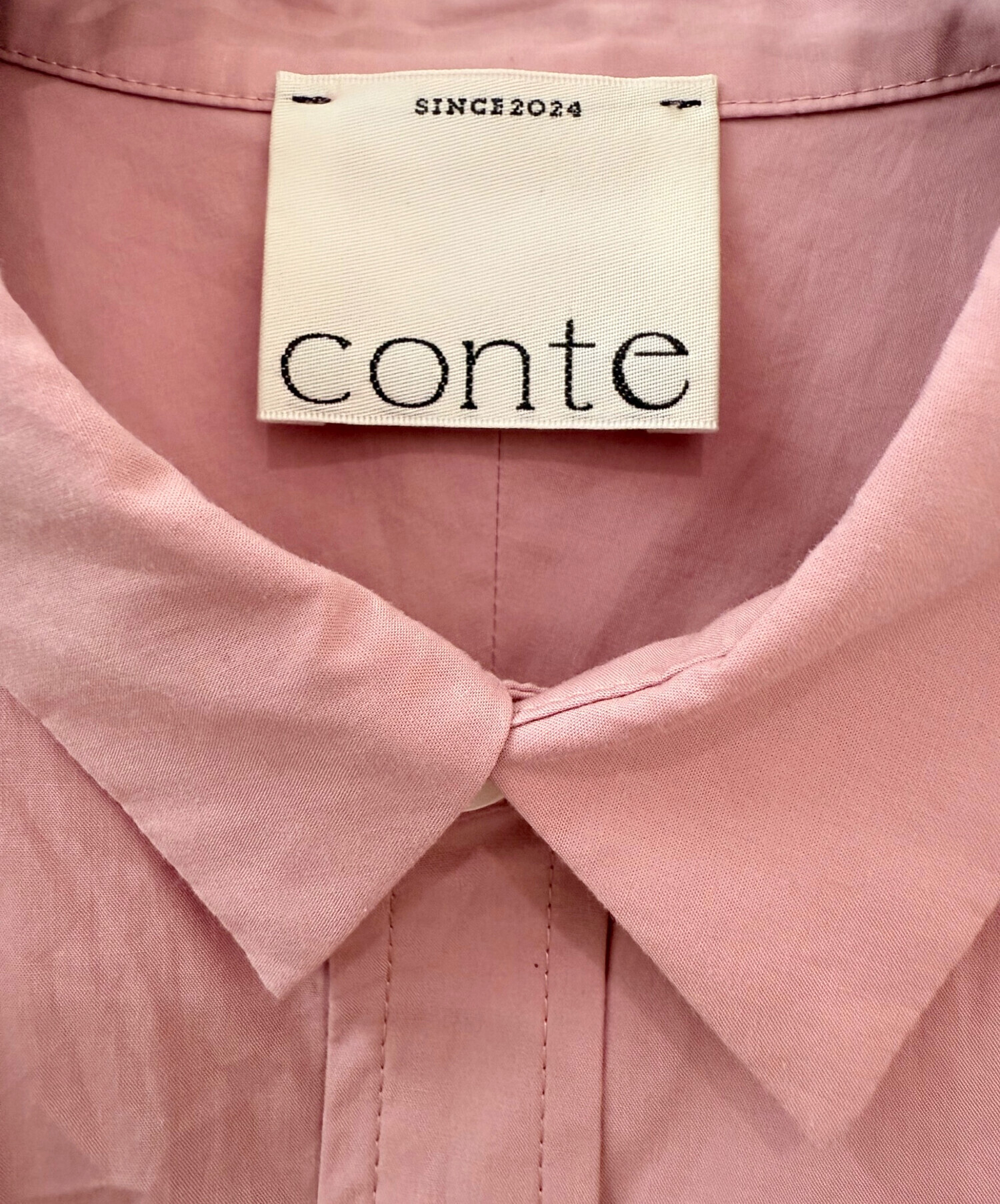 中古・古着通販】Conte (コンテ) コットン ロゴ レギュラーカラー 