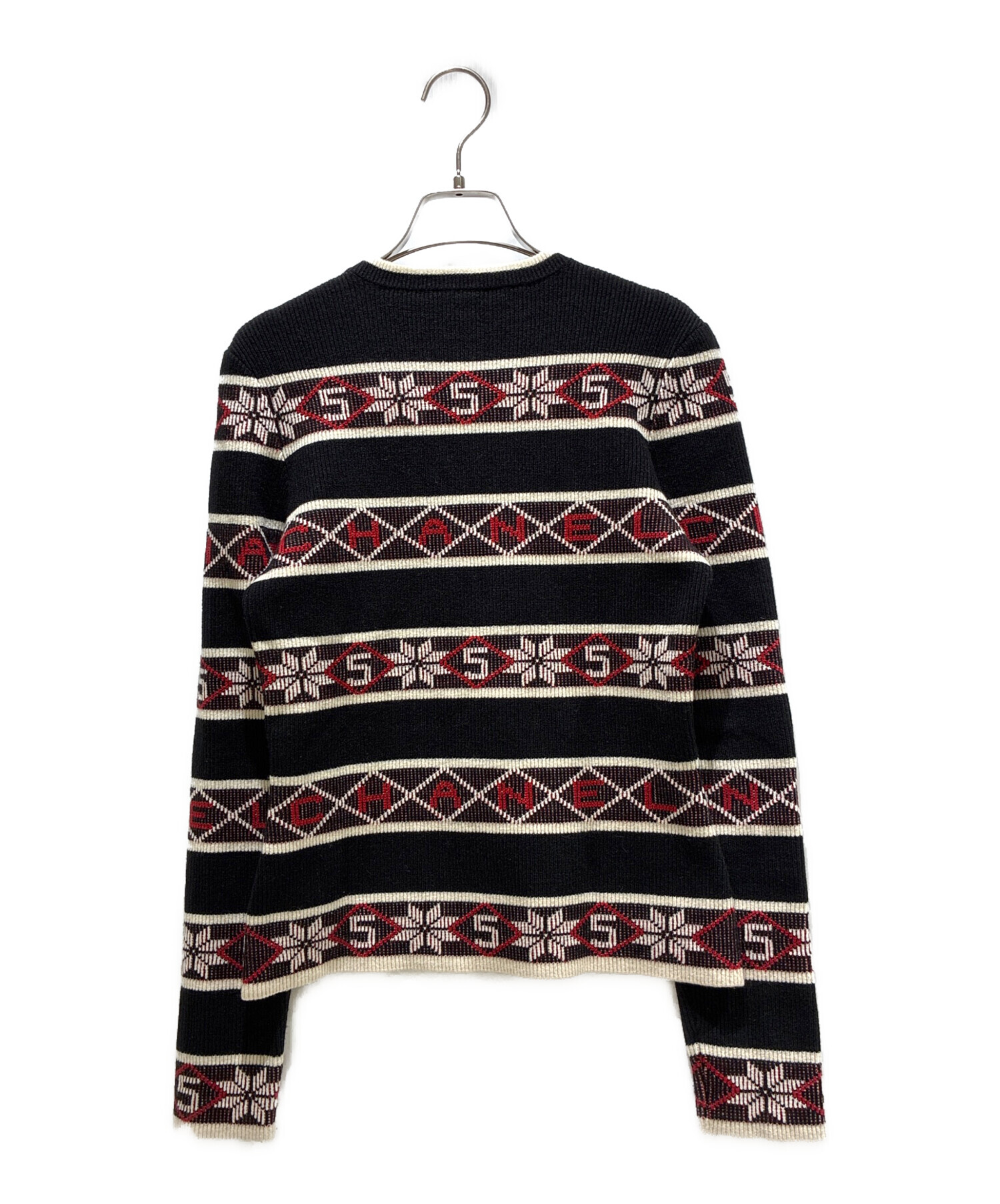 中古・古着通販】CHANEL (シャネル) ジャガードカシミヤセーター