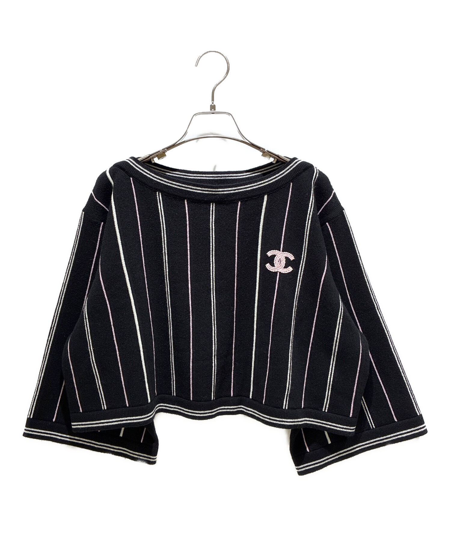 中古・古着通販】CHANEL (シャネル) ココマークショート7分袖 中古・古着通販】CHANEL (シャネル) ココマークショート7分袖