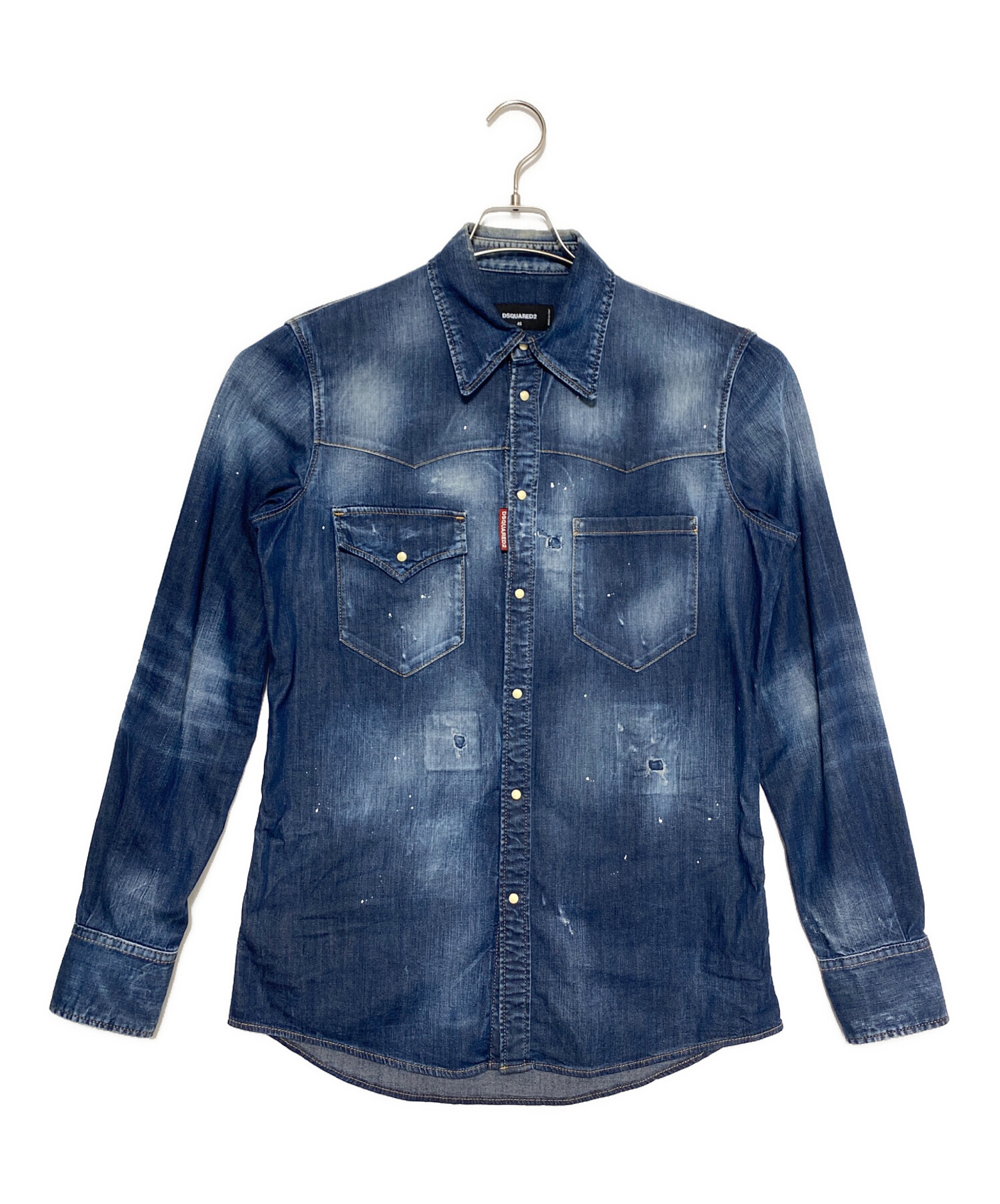 中古・古着通販】DSQUARED2 (ディースクエアード) デニムシャツ