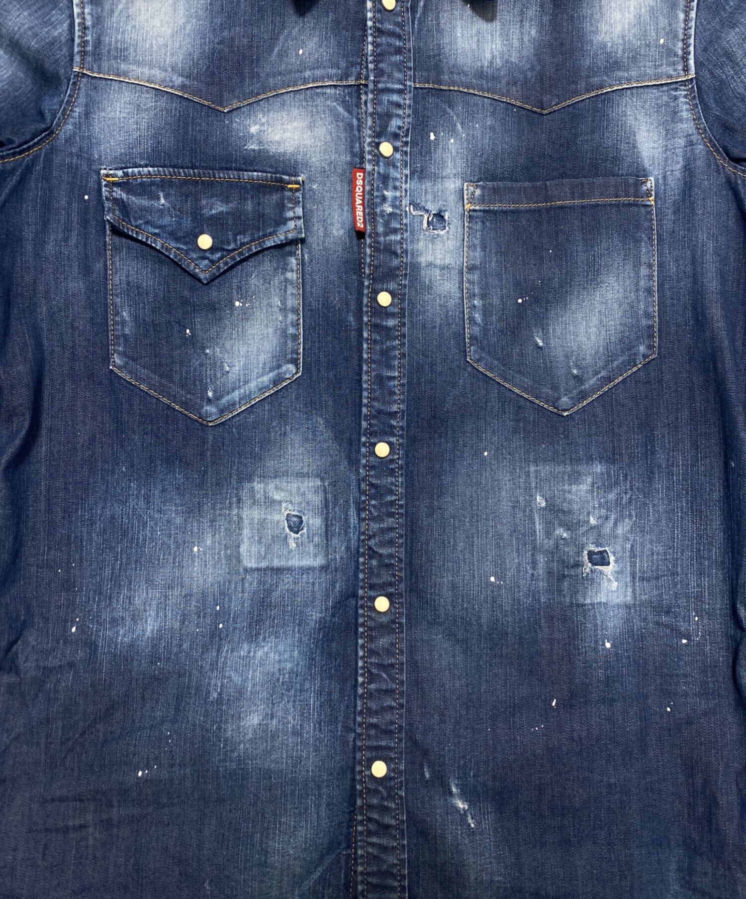 ディースクエアード シャツ  【Aランク】【中古】 中古・古着通販】DSQUARED2 (ディースクエアード) ロゴプリントTシャツ