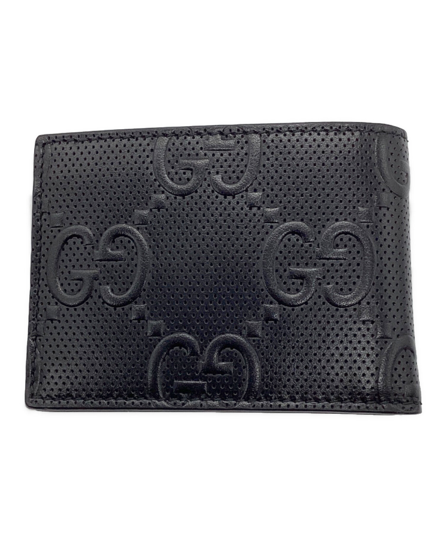 中古・古着通販】GUCCI (グッチ) GGエンボス 札入れ ブラック